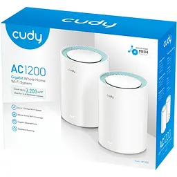 Система WiFi Cudy M1300(2-pack), AC1200 Wi-Fi Gigabit Mesh Solution - мініатюра 6