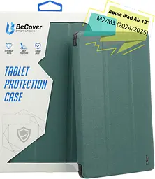 Чохол BeCover Tri Fold Soft TPU Silicone для Apple iPad Air 13" M2 2024 Dark Green (711470) - мініатюра 2
