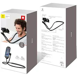 Тримач для телефону Baseus Holder Necklace Lazy Bracket Black SUJG-LR01 - мініатюра 4