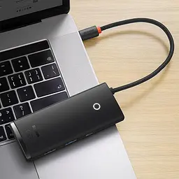 Хаб-адаптер - кардрідер Baseus Lite Series 6-Port Usb-C Hub WKQX050001 - мініатюра 6