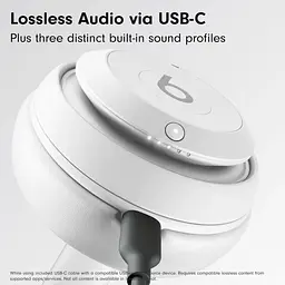 Навушники бездротові Beats Studio Pro Matte White (MC2P4) стереогарнітура матова біла - мініатюра 3