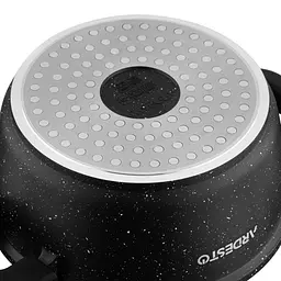 Каструля Ardesto зі скляною кришкою Gemini Anzio 1.2л алюміній чорний kuh0014741 - мініатюра 8