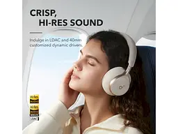 Навушники з мікрофоном ANKER SoundCore Space One Latte Cream (A3035G21) - мініатюра 8
