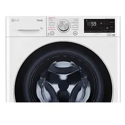 Пральна машина LG фронтальна, 7кг, 1200, A+++, 48см, дисплей, пара, інвертор, білий (F2V5HS1WW) - мініатюра 10