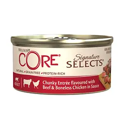 Консерви для кішок Wellness CORE Signature Selects Яловичина та курка без кісток у соусі