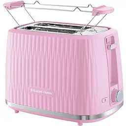 Тостер Russell Hobbs Eden 800 Вт пластик підігрів розморожування малиновий