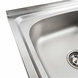 Кухонна мийка Platinum Декор 8050 L з нержавіючої сталі (0.7/160 мм) - мініатюра 4