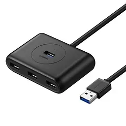 Хаб USB CR113, Black, USB 3.0 - 4xUSB 3.0, кабель 50 см Ugreen teh0027599