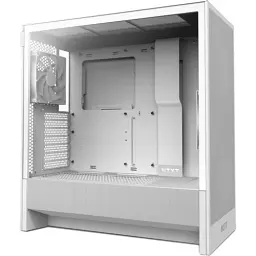 Корпус NZXT H5 Flow White, без БЖ, для E-ATX, ATX, micro ATX, mini ITX, 1 x 3.5″ відсіків, 2 x 2.5″ відсіків, 2хUSB 3.0/1хType-C, 7 слотів розширення (CC-H52FW-01) - мініатюра 3