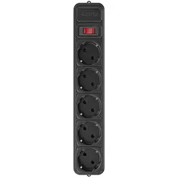 Мережевий фільтр Maxxter 5 розеток 1.8м черний (SPM5-G-6B)