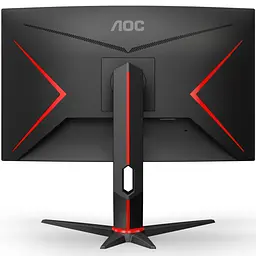 Монітор TFT 27" AOC C27G2Z3/BK, VA, 280Гц, 0,5ms, вигнутий, HDMIx2, DP, HAS, чорний з червоним (C27G2Z3/BK) - мініатюра 4