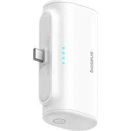 Зовнішній акумулятор Baseus Compact Type-C Edition 5000mAh 20W White (P10068306213-00) [132859] - мініатюра 3