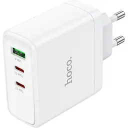 Мережевий зарядний пристрій Hoco N30 Glory PD65W White (784155) [152091] - мініатюра 2