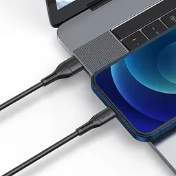 Кабель Usams Lightning U68 Charging 2A 1.0m Black [US-SJ500] [66062] - мініатюра 5
