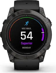 Смарт-годинник Garmin Epix Pro [Gen 2] Sapphire Edition 47mm Carbon Gray DLC Titanium with Black Band [010-02803-10] [86532] - мініатюра 4