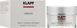 Крем для інтенсивного нічного догляду Klapp Immun Night Cream Defense, 50 мл - мініатюра 2