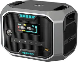 Зарядна станція Marsriva MP12 (1310 Вт/г) 1200W UPS, MPPT, LiFePO4, BT Speaker/FM/Mic, Wir.Charg.15W - мініатюра 2