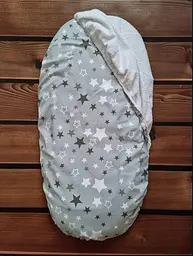 Непромокальний наматрацник у дитячу коляску бавовна універсальний розмір 40х80 см BST Сірий/Білий