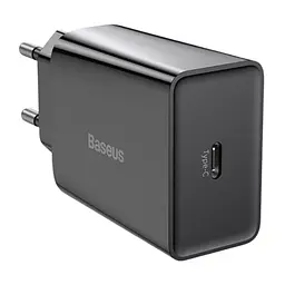 Мережевий зарядний пристрій Baseus Speed Mini PD Charger 20W (CCFS-SN01) Black [67419] - мініатюра 1