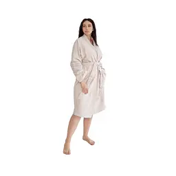 Халат махровий Irya - Serin bej бежевий L/XL - мініатюра 2