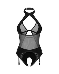 Боді Obsessive Dominna otwarte L/XL (чорний) - мініатюра 13