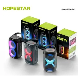 Колонка Bluetooth HOPESTAR PARTY200MINI LED 20W чорний - мініатюра 2