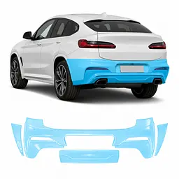 Антигравійна захисна бронеплівка за лекалами для BMW X4 G02 2018-2021 - задній бампер