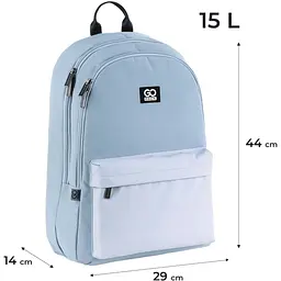 Рюкзак GoPack Education Teens 140 сіро-блакитний (GO25-140L-2) - мініатюра 3