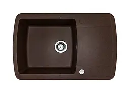 Кухонна мийка Adamant OPTIMAKS mokko 775x495x200 мм, з крилом 77,5 см
