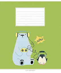 Зошит загальний Школярик Cute copybook у лінію 18 аркушів 25 шт. (018-3212L) - мініатюра 4