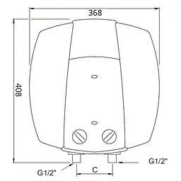 Водонагрівач Bosch Tronic 2000 TR 2000 15 B / 15л 1500W (над мийкою) 000024767 - мініатюра 6