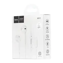 Дротові навушники Hoco M111 Primero digital headset Lightning, 1.2m, white - мініатюра 4