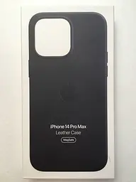 Чохол шкіряний Leather Case MagSafe MPPM3ZM/A (Original) для Apple iPhone 14 Pro Max (6.7") Black