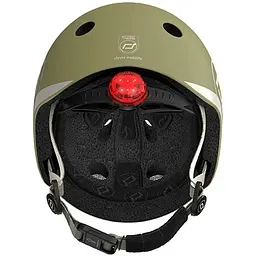 Шолом захисний дитячий Scoot and Ride з ліхтариком 45-51 см оливковий (SR-181206-OLIVE) - мініатюра 7