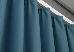 Комплект штор VR-Textil Midnight блекаут 2 шт 150x290 см синій (1675ш) - мініатюра 2