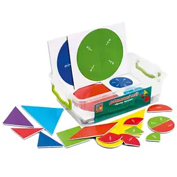 Демонстраційний магнітний набір "Дроби-Танграм" Vladi Toys VT5555-03