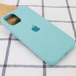 Чохол Silicone Case Full Protective (AA) для Apple iPhone 13 mini (5.4) Бірюзовий / Marine Green - мініатюра 2