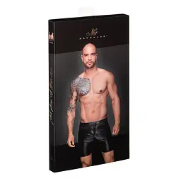 Чоловічі шорти з мокрим ефектом Noir Handmade H061 Powerwetlook shorts, S - мініатюра 4