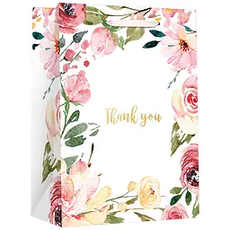 Набір пакетів паперових Malevaro Medium Spring flowers дизайн 1, 17.8x9.8x22.9 см 2 шт. (762299ML-1) - мініатюра 2