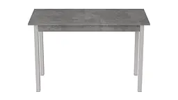 Стіл кухонний Ferrum-decor Маріо 75x120x70 Білий ДСП Бетон 16мм (FRD-105585) - мініатюра 4