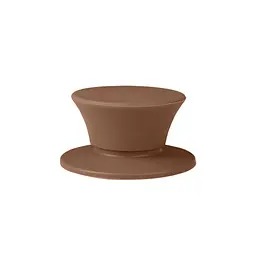 Ручка для кришки каструлі сковороди кругла силіконова, Kitchen Master Коричневий 87223