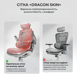 Офисное кресло Sihoo M59AS Mesh Gray (M59AS-M301) - миниатюра 10