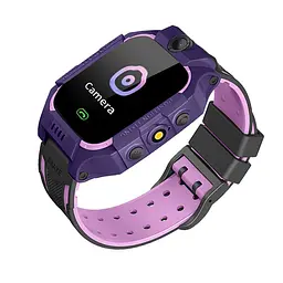 Дитячі розумні смарт годинник Q19 з камерою прослуховуванням Sim-картою Purple Black (16508) - мініатюра 6