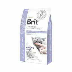 Дієтичний сухий корм Brit GF VetDiet Cat Gastrointestinal для кішок, при порушеннях травлення з оселедцем, лососем та горохом 2 кг (арт.170963/528424)