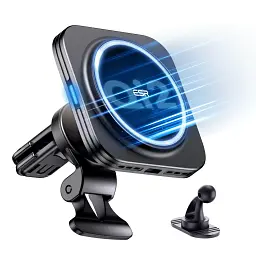 Автомобільна зарядка ESR Qi2 15Вт Magnetic Wireless Car Charger Halolock black (3C07200210304 | 3C07200210361) - мініатюра 2