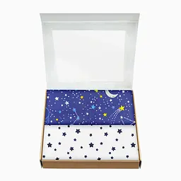 Пелюшки багаторазові Cosas дитячі Galaxy & Star 2 шт., 80х100 см, сині - мініатюра 2