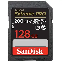 Карта пам'яті SanDisk 128GB SD class 10 UHS-I U3 V30 Extreme (SDSDXXD-128G-GN4IN)