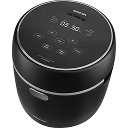 Рисоварка Sencor чорний 0.6 л 350 Вт (SRM0671BK) - мініатюра 3