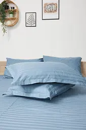 Комплект постільної білизни Moon&Star Дитячий 110x140 см наволочки 2x50x50 см Ultramarine Satin Stripe - мініатюра 8