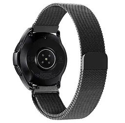 Міланський сітчастий ремінець Primo для годинника Samsung Galaxy Watch 42 мм (SM-R810) Black - мініатюра 2